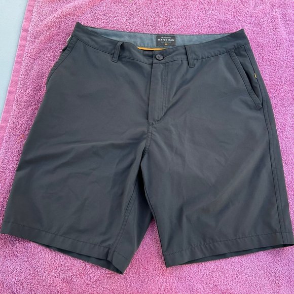 Quiksilver Shorts Quiksilver Waterman Collection Grey Orange Mens